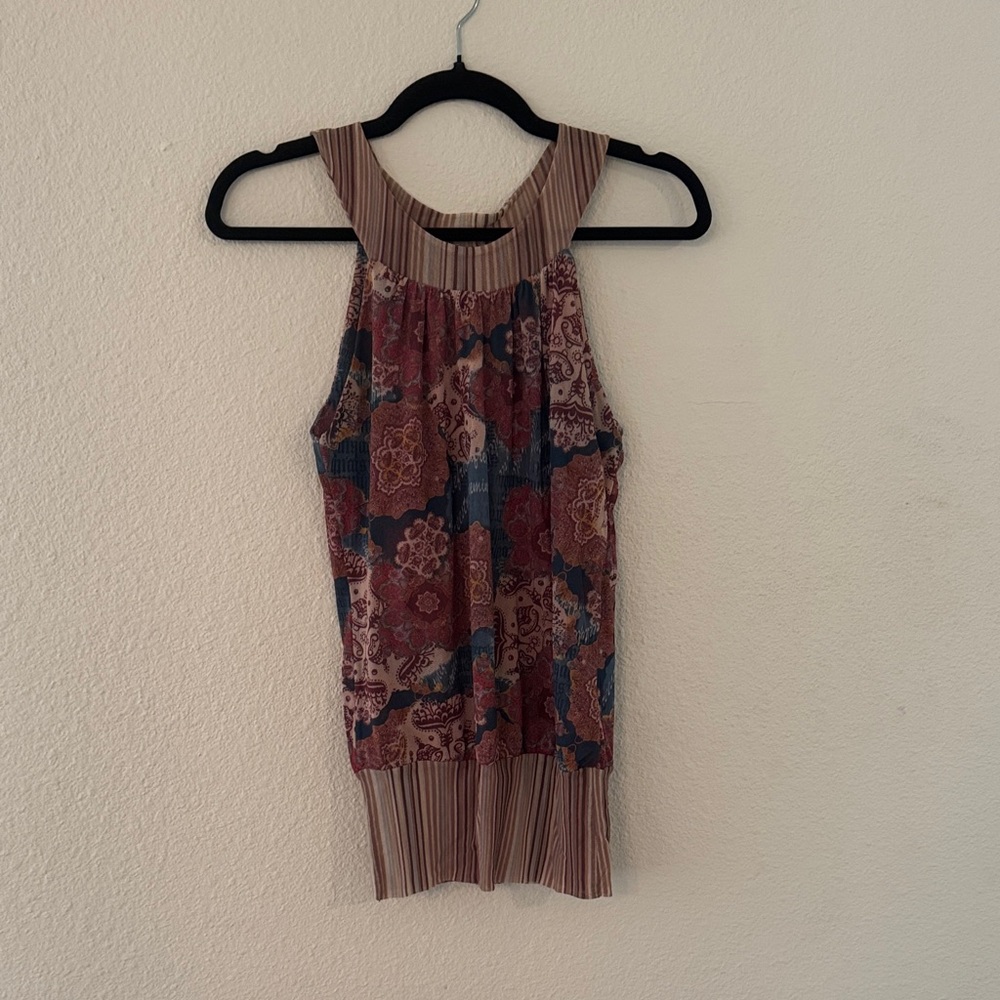 Floral Sleeveless Top - Multicolor